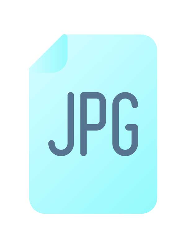 طرح آیکون فرمت jpg فیروزه ای