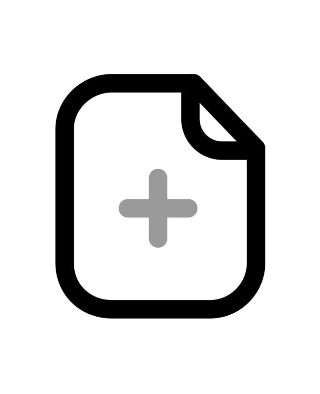 طرح با کیفیت آیکون ایجاد صفحه