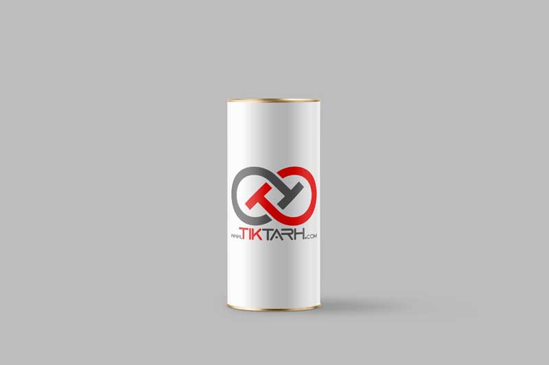 موکاپ قوطی فلزی