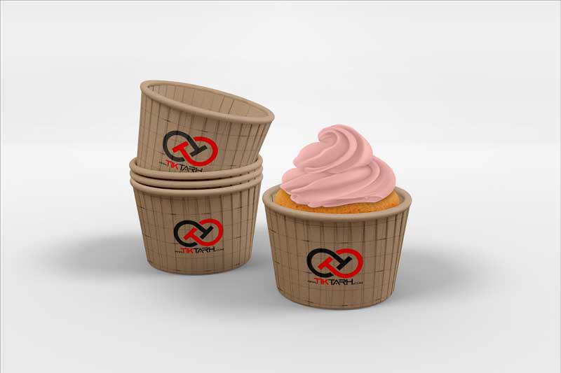 موکاپ ظرف کاپ کیک