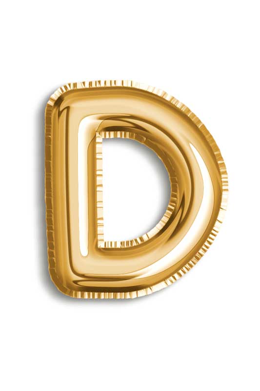 طرح کلیپ آرت بادکنک حرف D