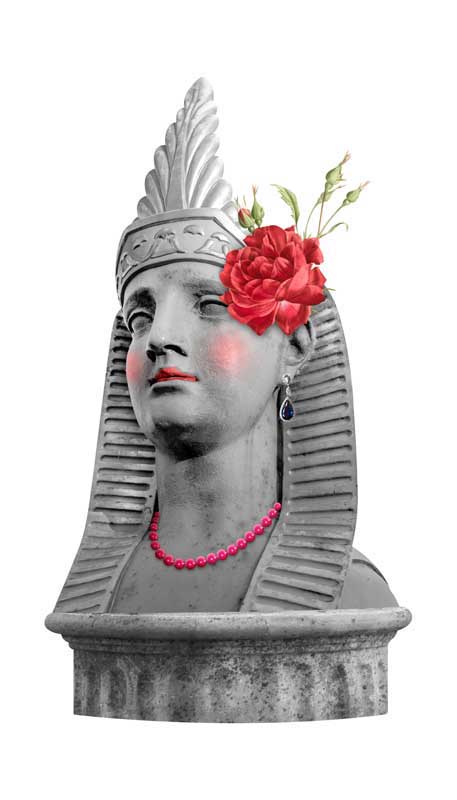 دانلود طرح مجسمه ملکه مصر باستان