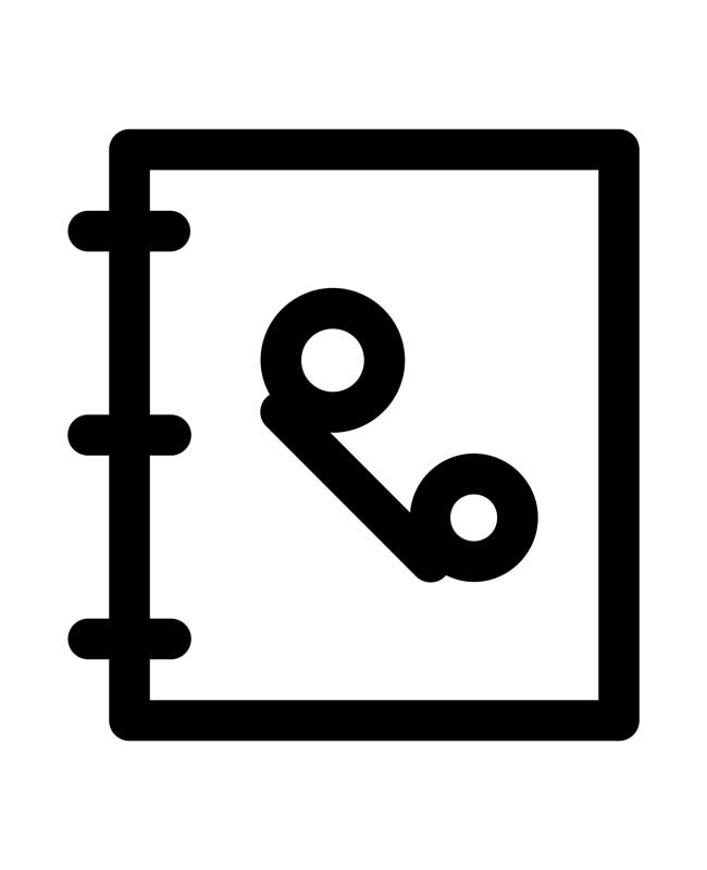 طرح با کیفیت آیکون دفتر تلفن