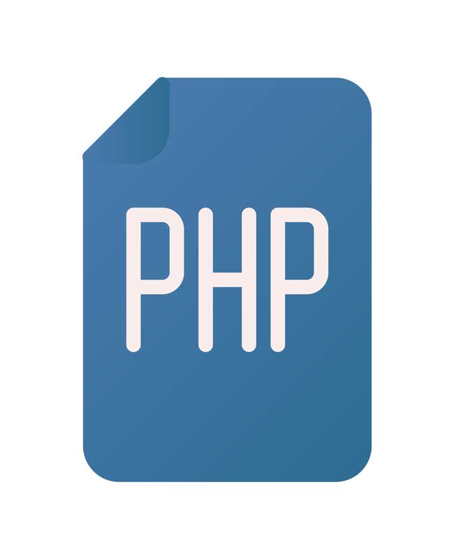 طرح با کیفیت آیکون فرمت PHP