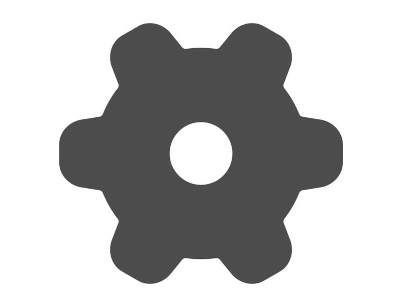 طرح با کیفیت آیکون تنظیمات خاکستری