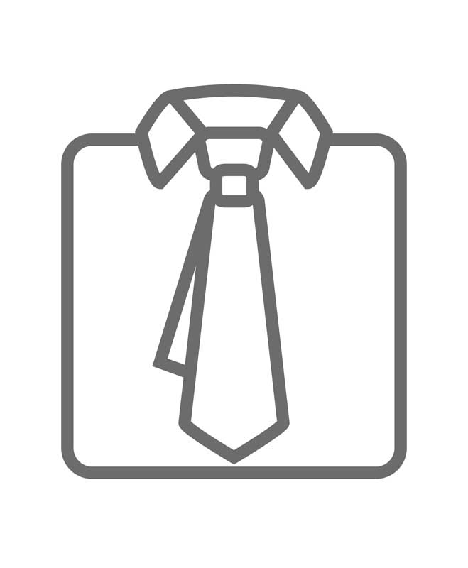 طرح با کیفیت آیکون پیراهن و کراوات