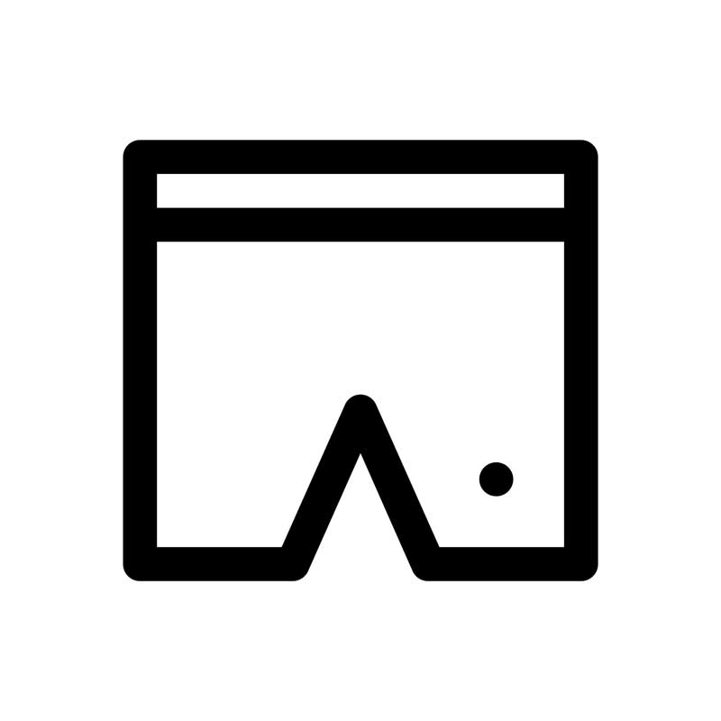 طرح با کیفیت آیکون شلوارک