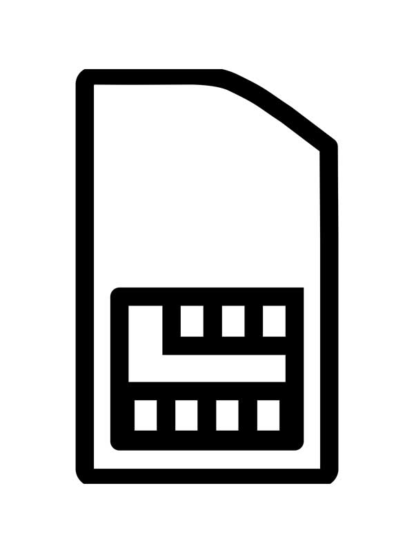 طرح با کیفیت آیکون سیم کارت