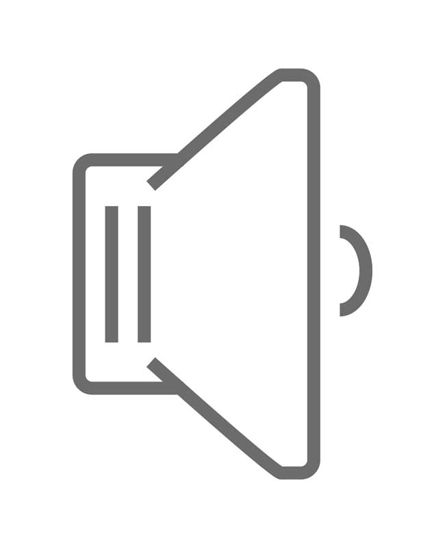 طرح با کیفیت آیکون کم کردن صدای اسپیکر