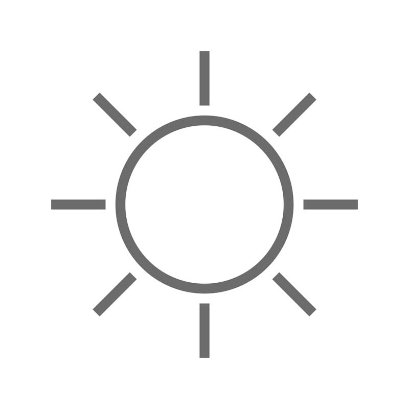 طرح با کیفیت آیکون خورشید