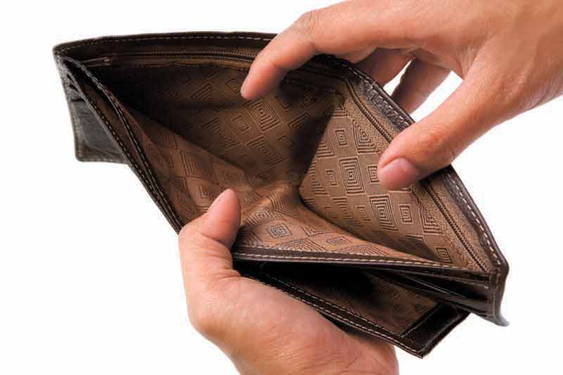 دانلود عکس کیف پول خالی
