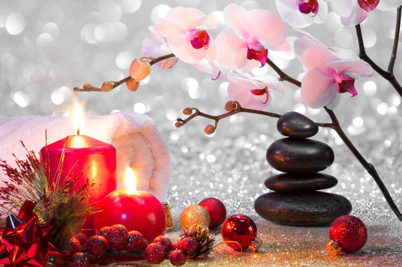 عکس گرافیکی حوله و شمع