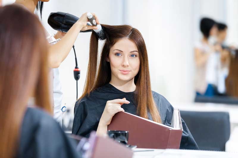 عکس گرافیکی سشوار مو بلند