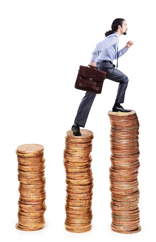دانلود تصویر با کیفیت بالا رفتن از ستون های سکه