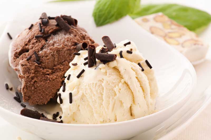 عکس گرافیکی بستنی داخل کاسه چینی