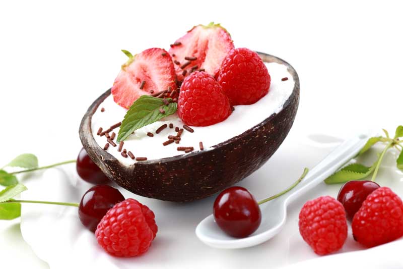 عکس گرافیکی بستنی با توت فرنگی