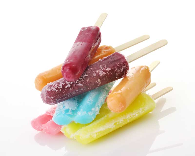 عکس گرافیکی بستنی چوبی میوه ای