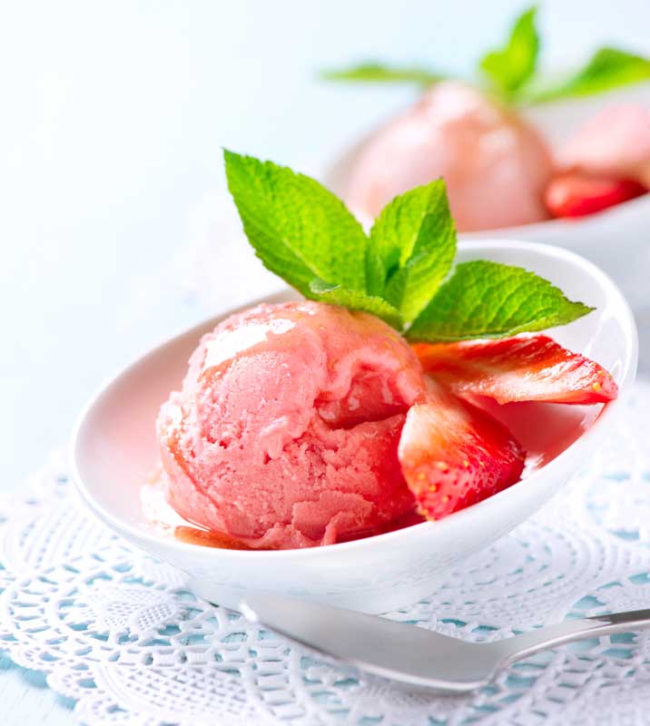 عکس گرافیکی بستنی اسکوپی توت فرنگی