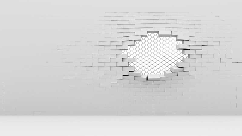 تصویر با کیفیت پس زمینه دیوار سوراخ