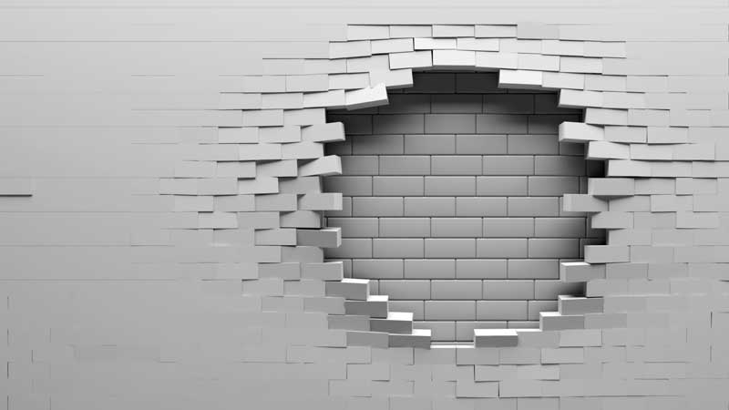 تصویر با کیفیت پس زمینه دیوار سوراخ
