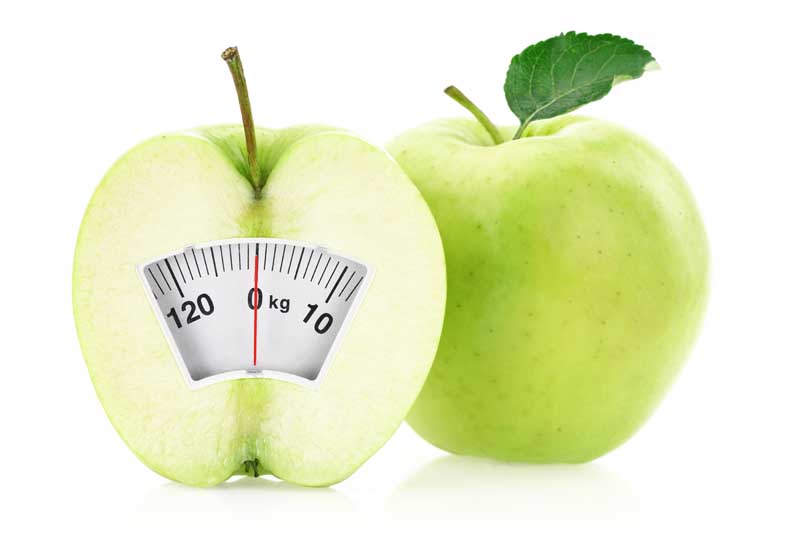 عکس زیبای سیب سبز ترازو دار