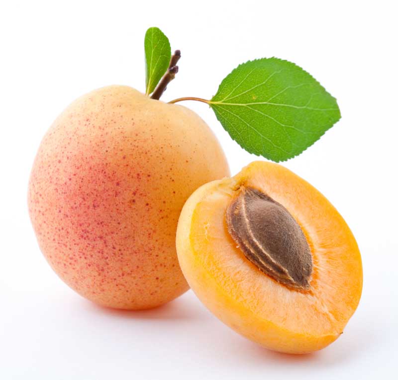 تصویر زیبا از زردالوی برش خورده