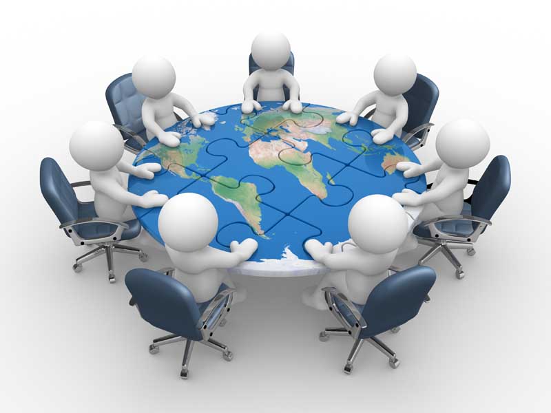 عکس سه بعدی از مشارکت جهانی