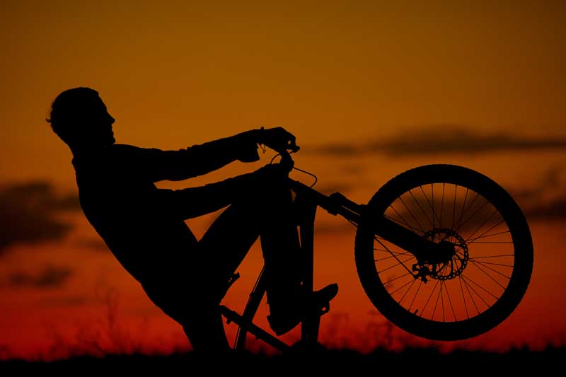 تصویر گرافیکی تک چرخ زدن