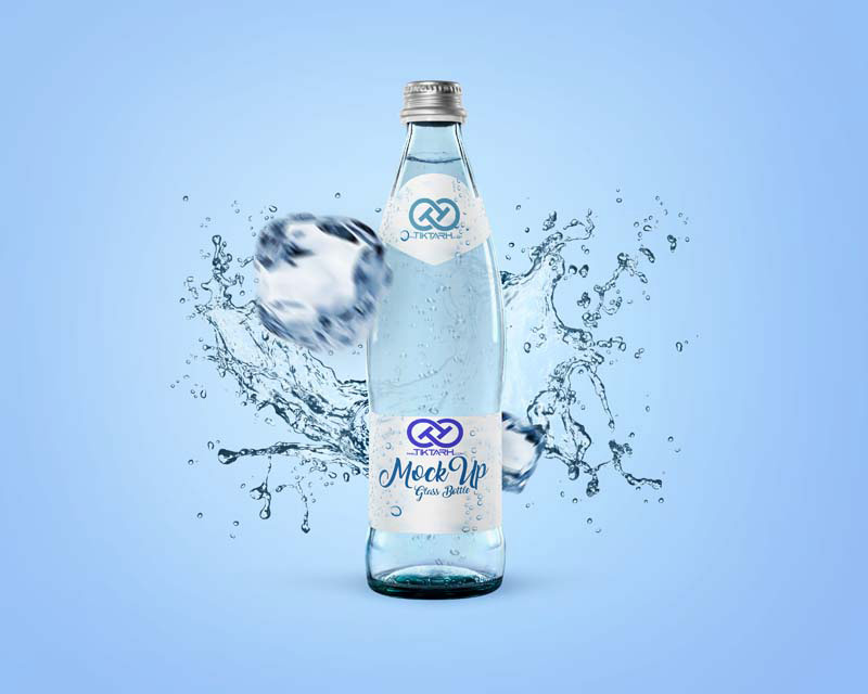 موکاپ شیشه آب