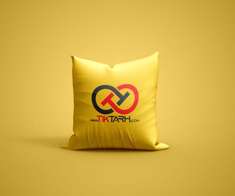 موکاپ متکای زرد