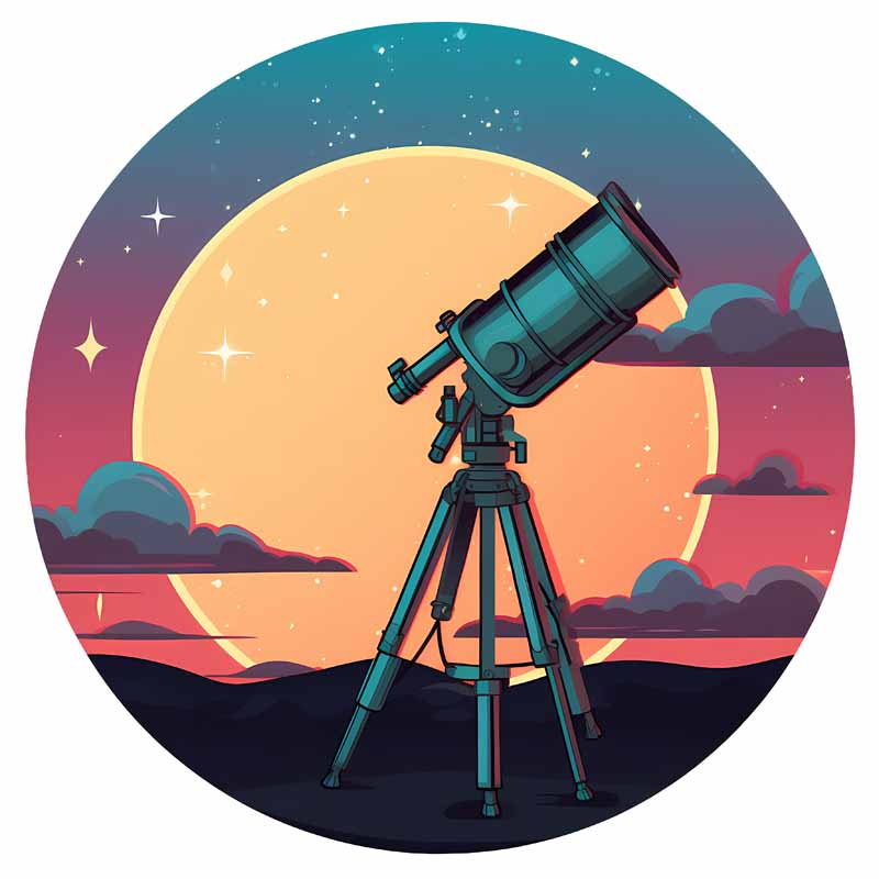 دانلود طرح تماشای با با تلسکوپ