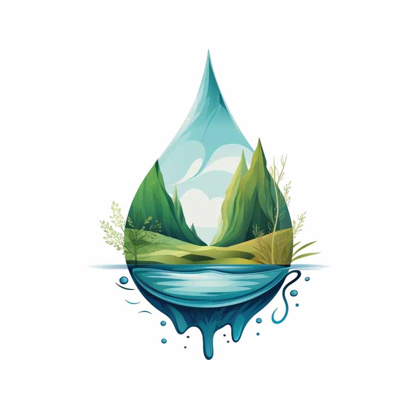 دانلود طرح طبیعت زیبا در قطره آب
