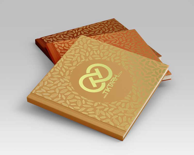 دانلود موکاپ سه عدد کتاب با جلد نارنجی