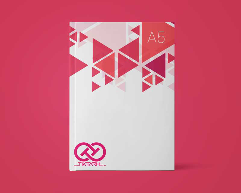 دانلود موکاپ کتاب با نوشته A5
