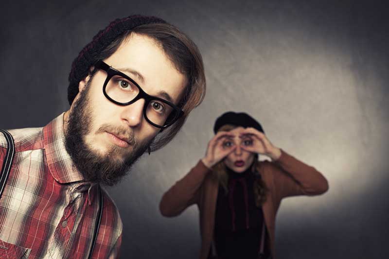 عکس زیبای  از مرد ریش دار و خانم