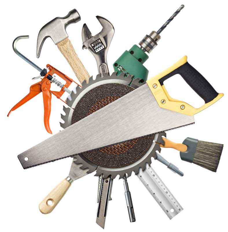دانلود تصویر با کیفیت ابزارآلات با صفحه برش