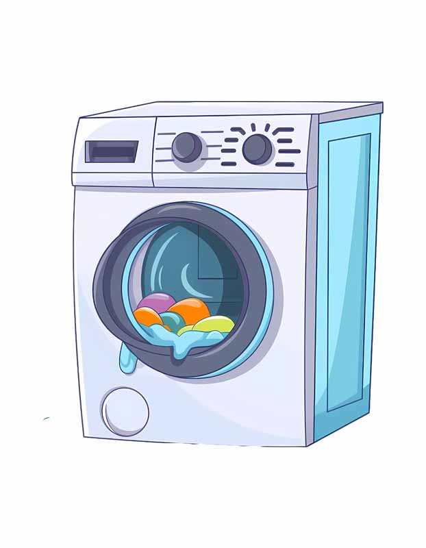 دانلود طرح ماشین لباسشویی و نشت آب