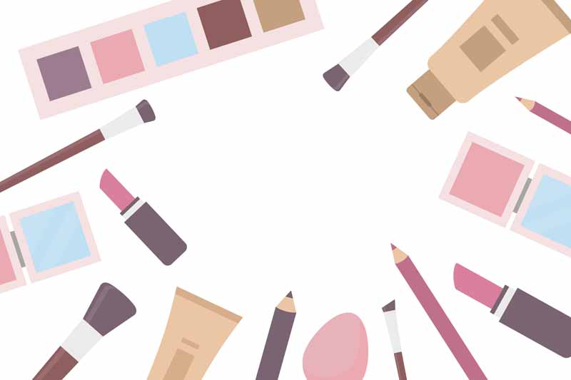 طرح لایه باز پس زمینه لوازم آرایشی