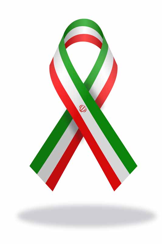 دانلود طرح لایه باز ربان پرچم ایران