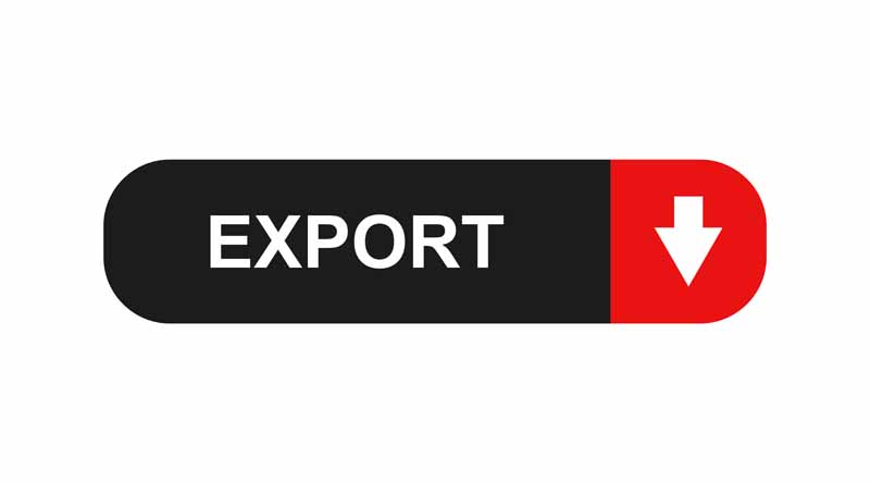 طرح لایه باز دکمه صادرات EXPORT
