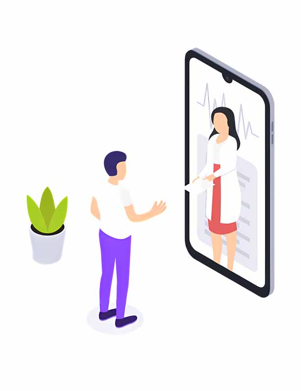 وکتور مفهومی دکتر آنلاین