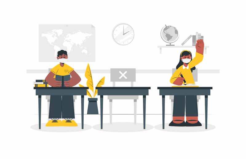 دانلود وکتور مفهومی کلاس درس