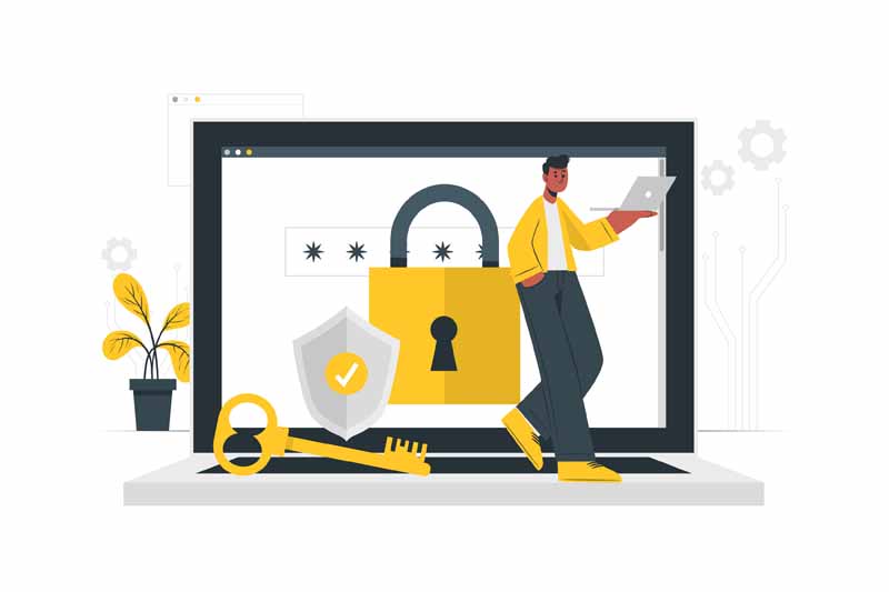 دانلود وکتور مفهومی امنیت رایانه