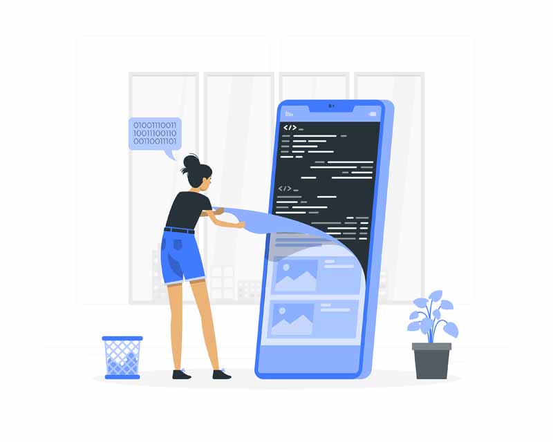 دانلود وکتور مفهومی رونمایی از موبایل نو