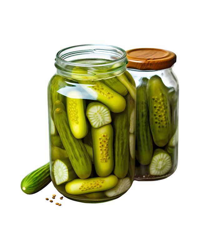 دانلود طرح شیشه خیارشور درب باز