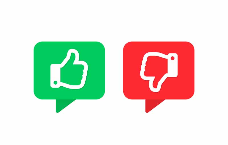 دانلود طرح آیکون لایک و دیس لایک