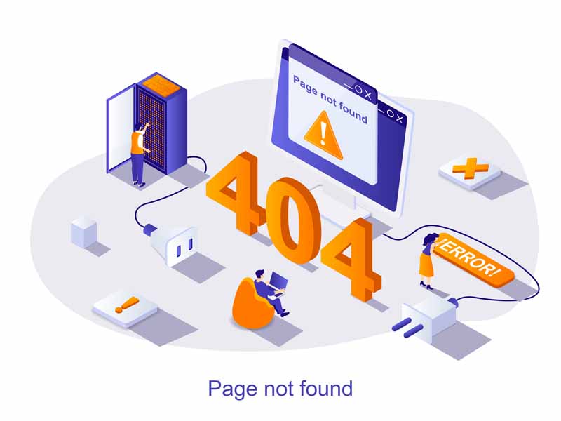 دانلود طرح لایه باز ارور 404 سه بعدی