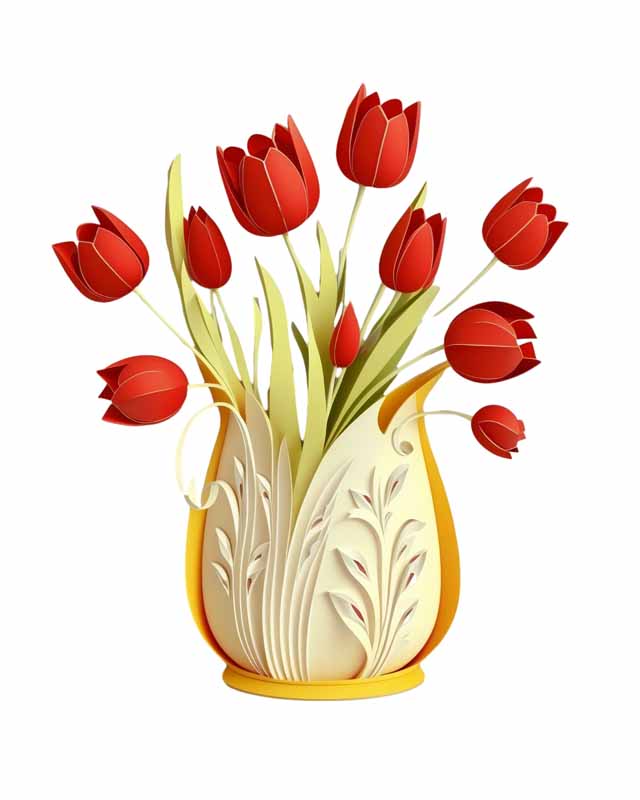 دانلود طرح گلدان