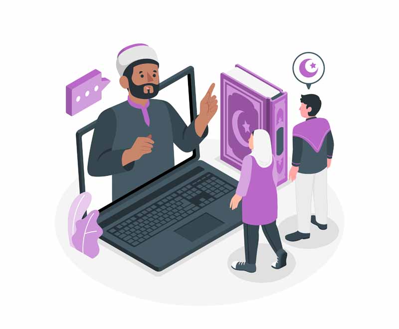 دانلود وکتور مفهومی سایت مذهبی