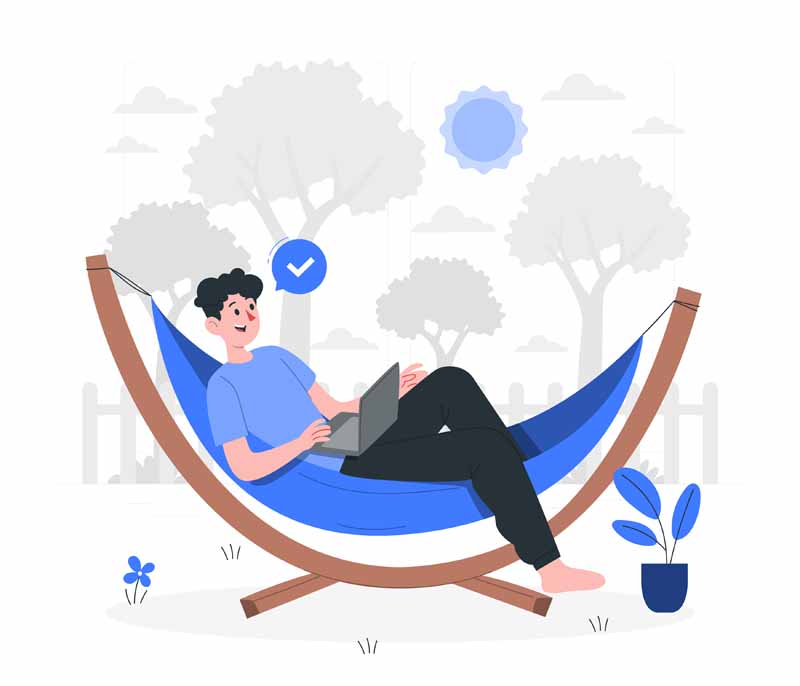دانلود وکتور مفهومی با لپ تاپ در ننو